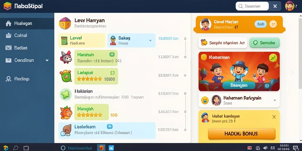 Tampilan antarmuka pengguna yang menarik.