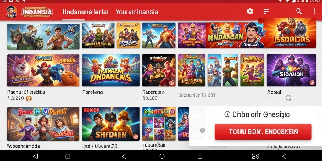 Tampilan antarmuka aplikasi BIGWIN189 yang modern.