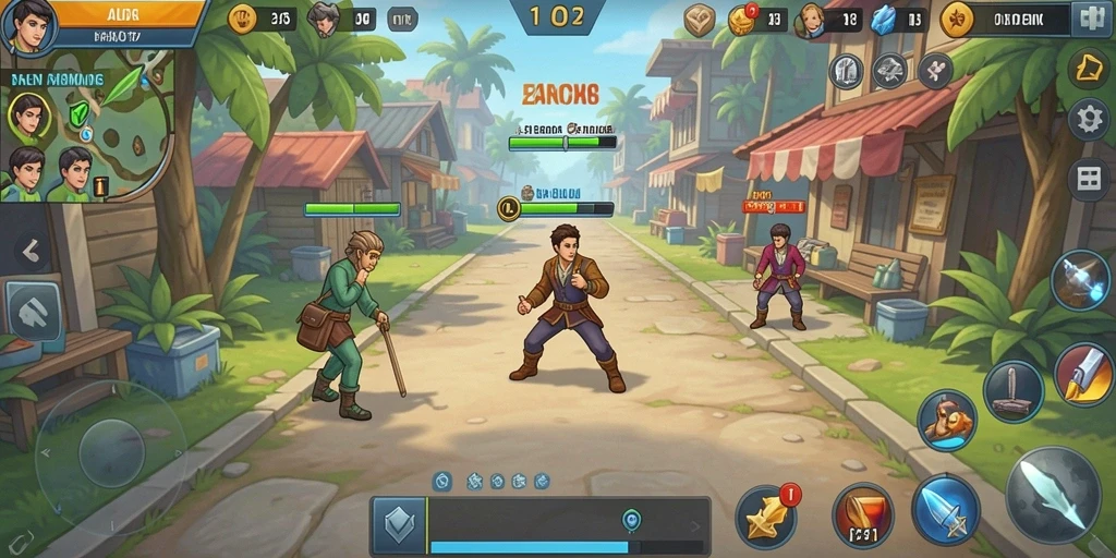 Tampilan awal game yang menarik dan intuitif.